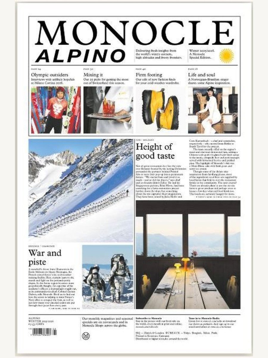 Monocle Alpino Newspaper - Boutique Galleria