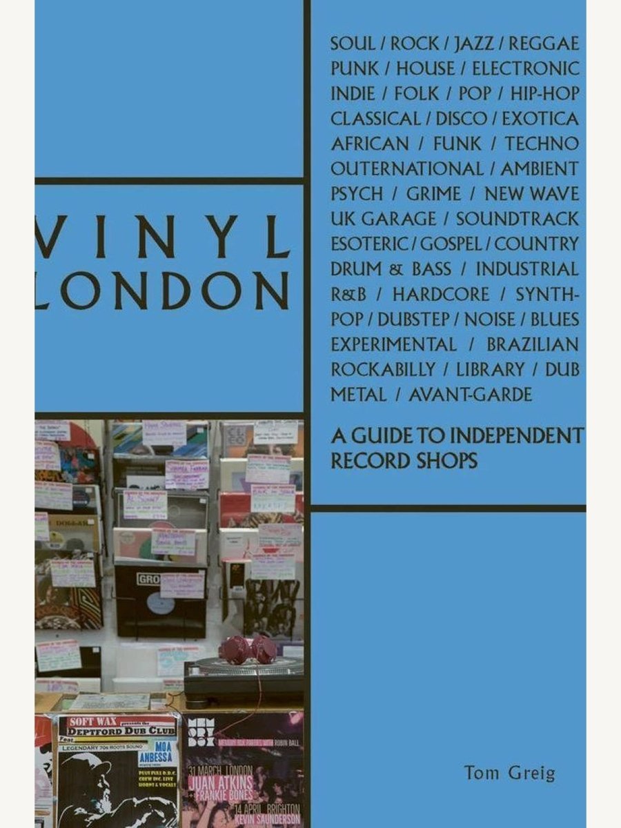 Vinyl London : A Guide to Independent Record Shops by Tom Greig (Book) | Music Book - Boutique Galleria